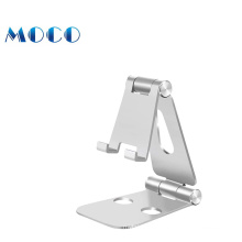 OEM disponible 5 colores Escritorio de mesa universal plegable Hierro vertical Cojín antideslizante Soporte para teléfono móvil